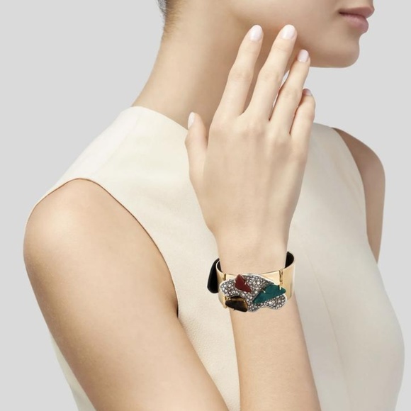 NEW Alexis Bittar Roxbury Cluster Leather Bracelet - Picture 3 of 6